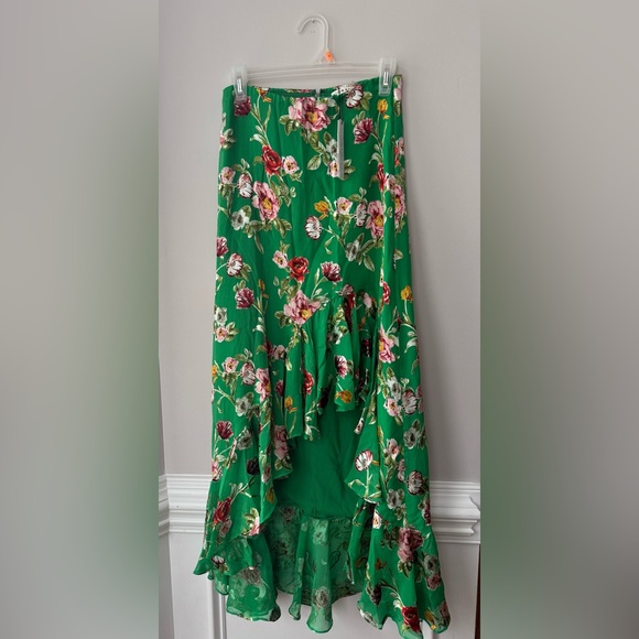 Alice + Olivia Dresses & Skirts - NWT Alice+Olivia Women’s Maxi Skirt Floral Green Size 4